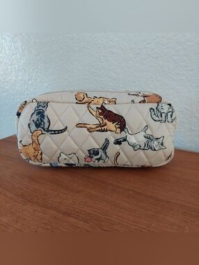 Vera Bradley A Cats Life Penci Pouch Makeup Bag
